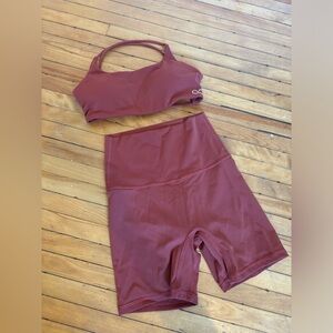 New w/o Tags - Forever Fitness Burgundy Fitness Set Set